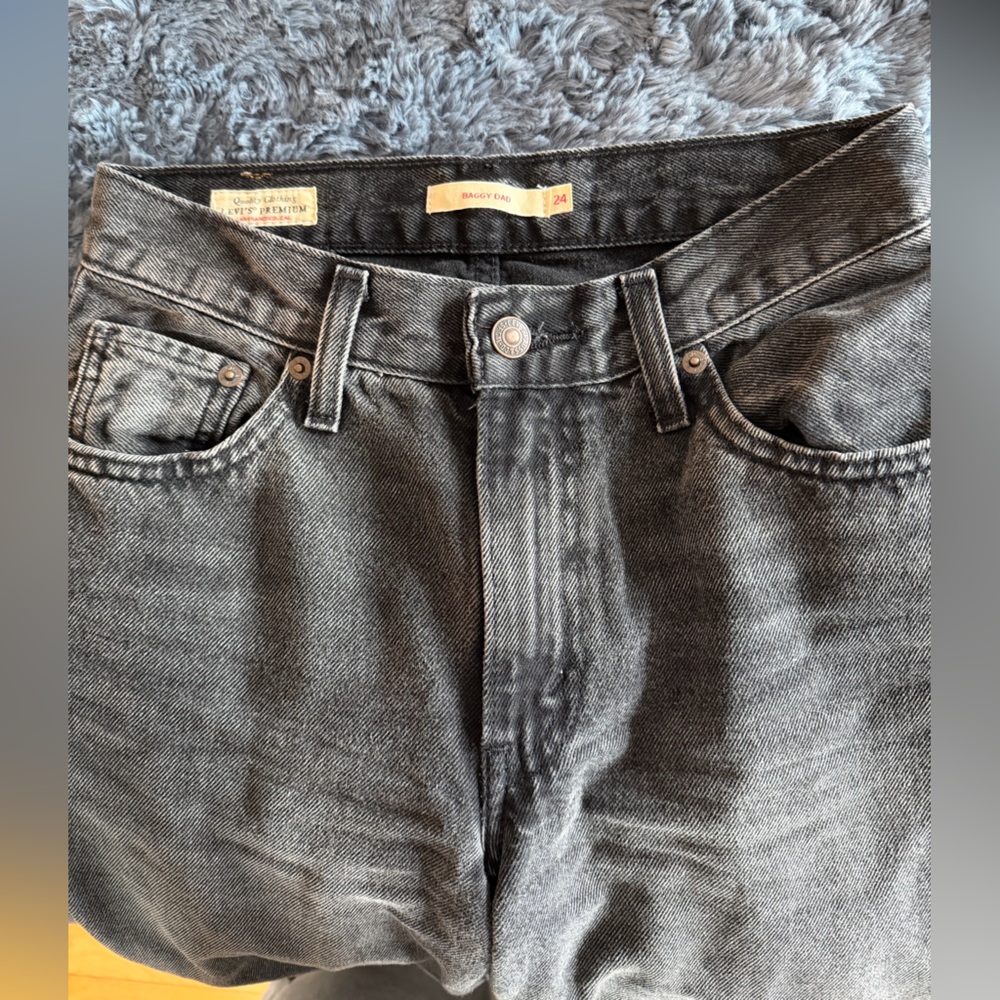 Levi Baggy Dad Jeans Faded Black